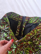 Load image into Gallery viewer, Waxprint cotton midi skirt.