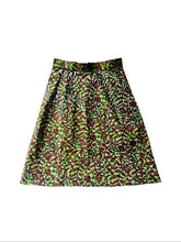 Load image into Gallery viewer, Waxprint cotton midi skirt.