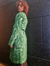 Load image into Gallery viewer, Organic cotton shirtdress. Handmade coconut buttons.