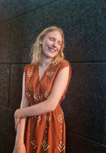 Load image into Gallery viewer, Bogolan organic cotton dress. Natural colours.