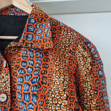 Load image into Gallery viewer, Waxprint jacket with linen.