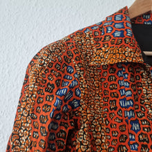Load image into Gallery viewer, Waxprint jacket with linen.