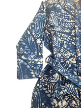 Load image into Gallery viewer, Organic cotton shirtdress. Handmade coconut buttons.
