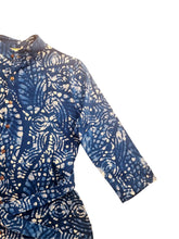 Load image into Gallery viewer, Organic cotton shirtdress. Handmade coconut buttons.