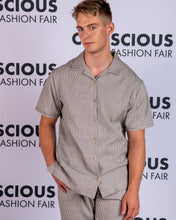 Load image into Gallery viewer, Organic cotton shirt. Handmade coconut buttons.