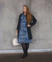 Load image into Gallery viewer, Organic cotton shirtdress. Handmade coconut buttons.