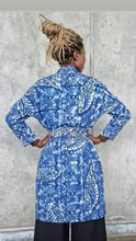 Load image into Gallery viewer, Organic cotton shirtdress. Handmade coconut buttons.