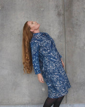 Load image into Gallery viewer, Organic cotton shirtdress. Handmade coconut buttons.