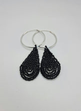 Load image into Gallery viewer, Hoops earrings. Beadwork made in Kenya.
