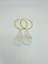 Load image into Gallery viewer, Gold plated earrings. Beadwork made in Kenya.
