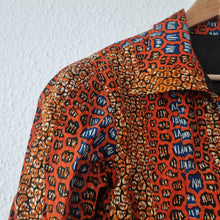 Load image into Gallery viewer, Waxprint jacket with linen.
