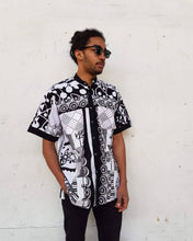 Load image into Gallery viewer, Shirt for men. Patchwork zero waste shirt.
